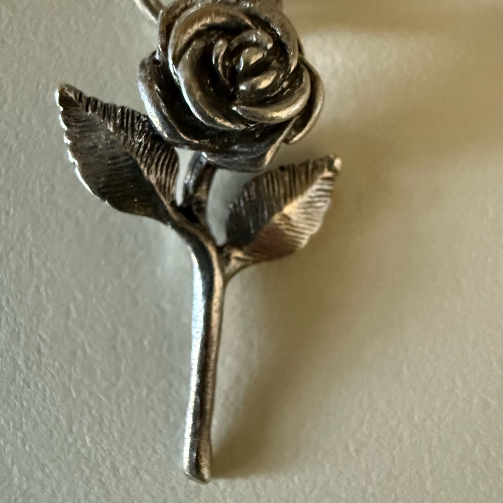 James Avery Rose Silver Charm